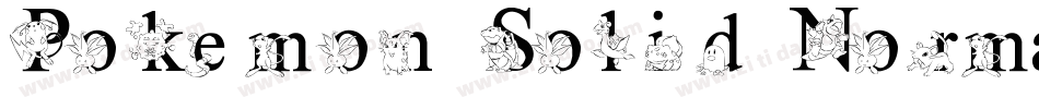 Pokemon Solid Normal字体转换